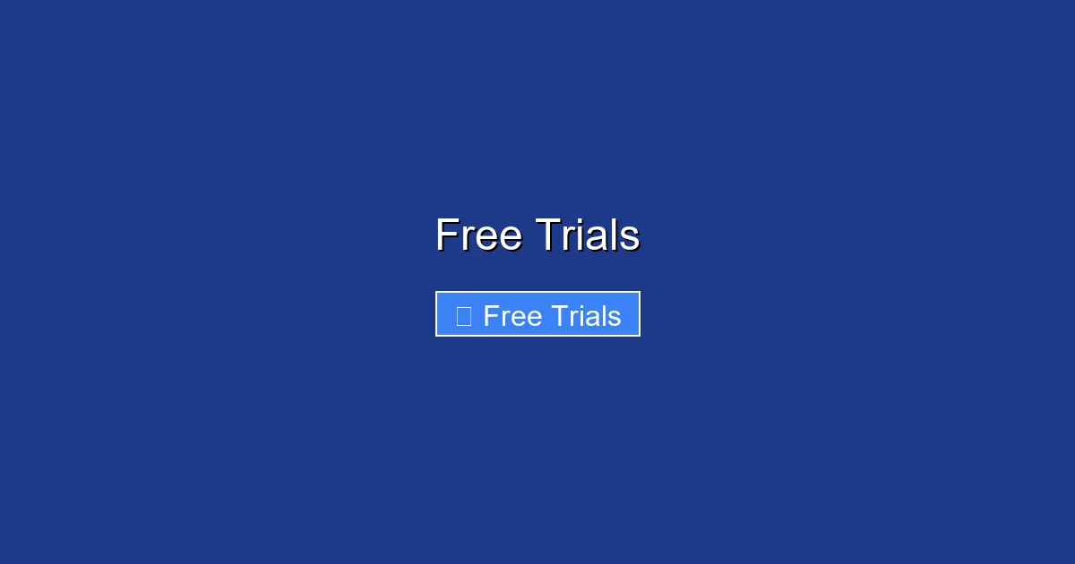 Free Trials