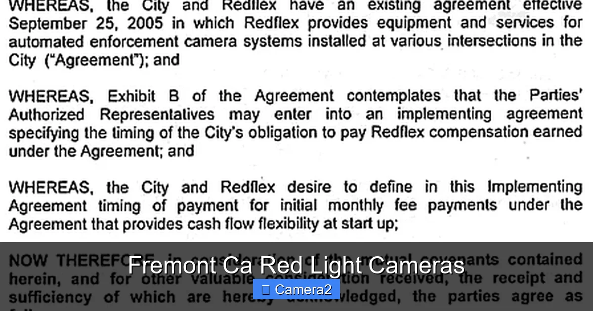Fremont Ca Red Light Cameras