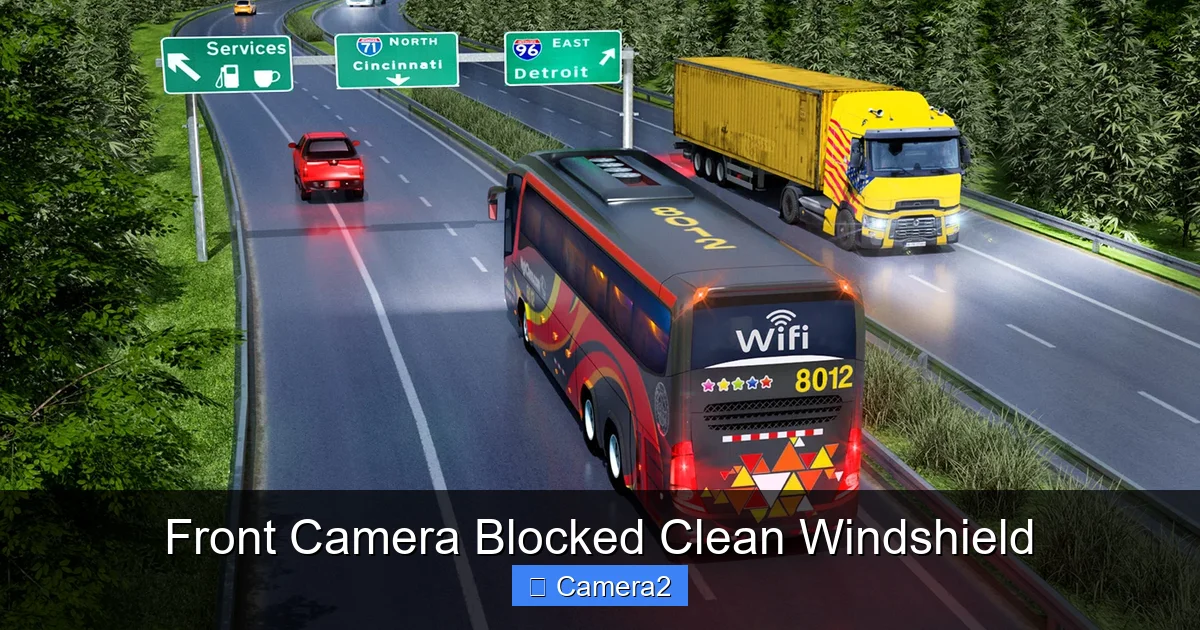 Front Camera Blocked Clean Windshield