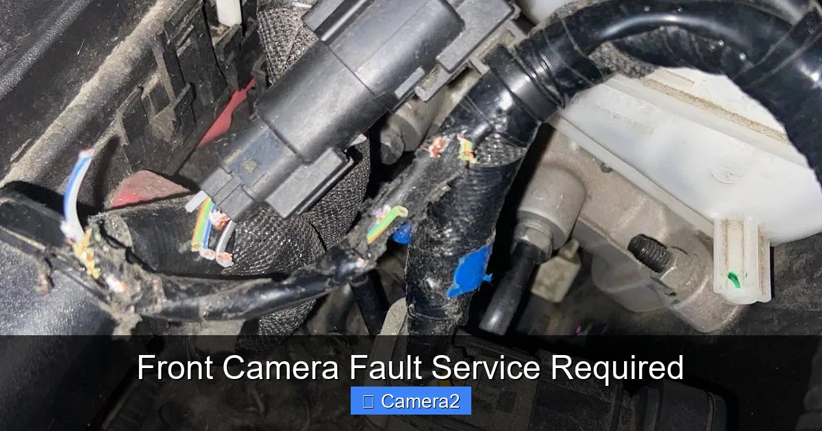 Front Camera Fault Service Required