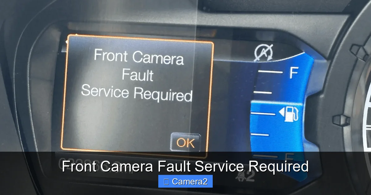 Front Camera Fault Service Required