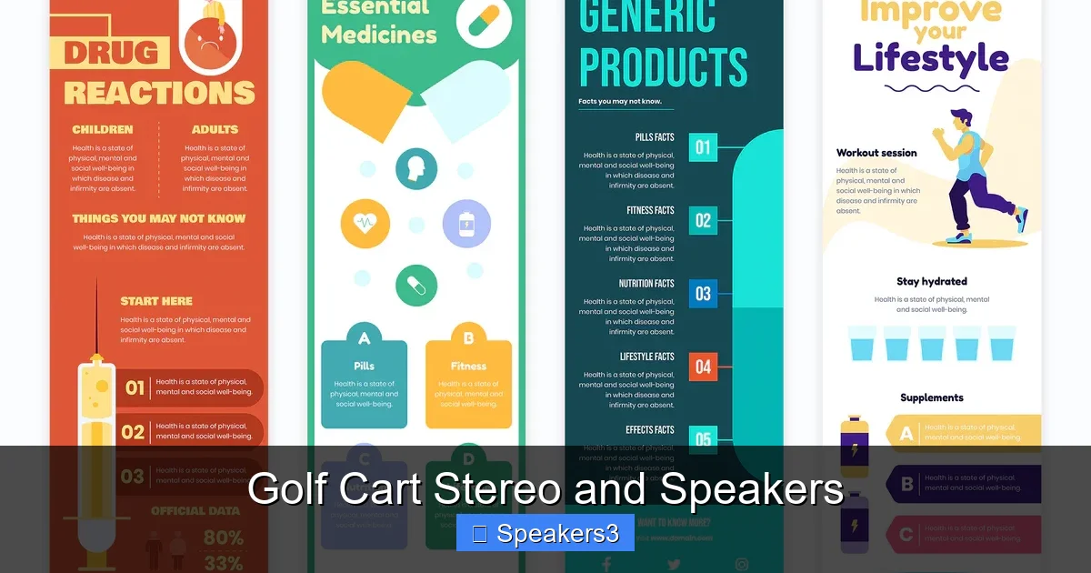 Golf Cart Stereo and Speakers
