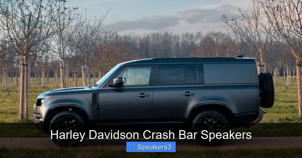 Harley Davidson Crash Bar Speakers