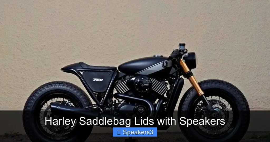 Harley Saddlebag Lids with Speakers