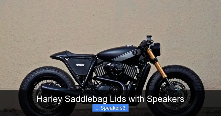 Harley Saddlebag Lids with Speakers