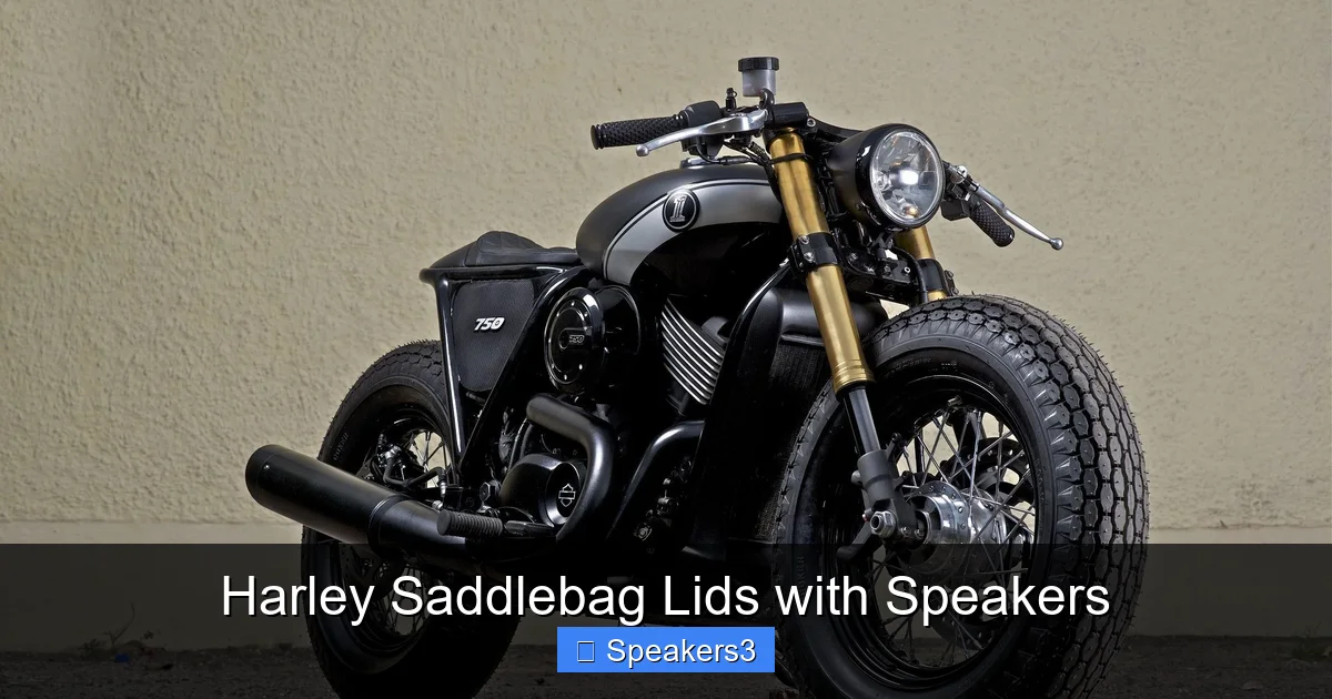 Harley Saddlebag Lids with Speakers