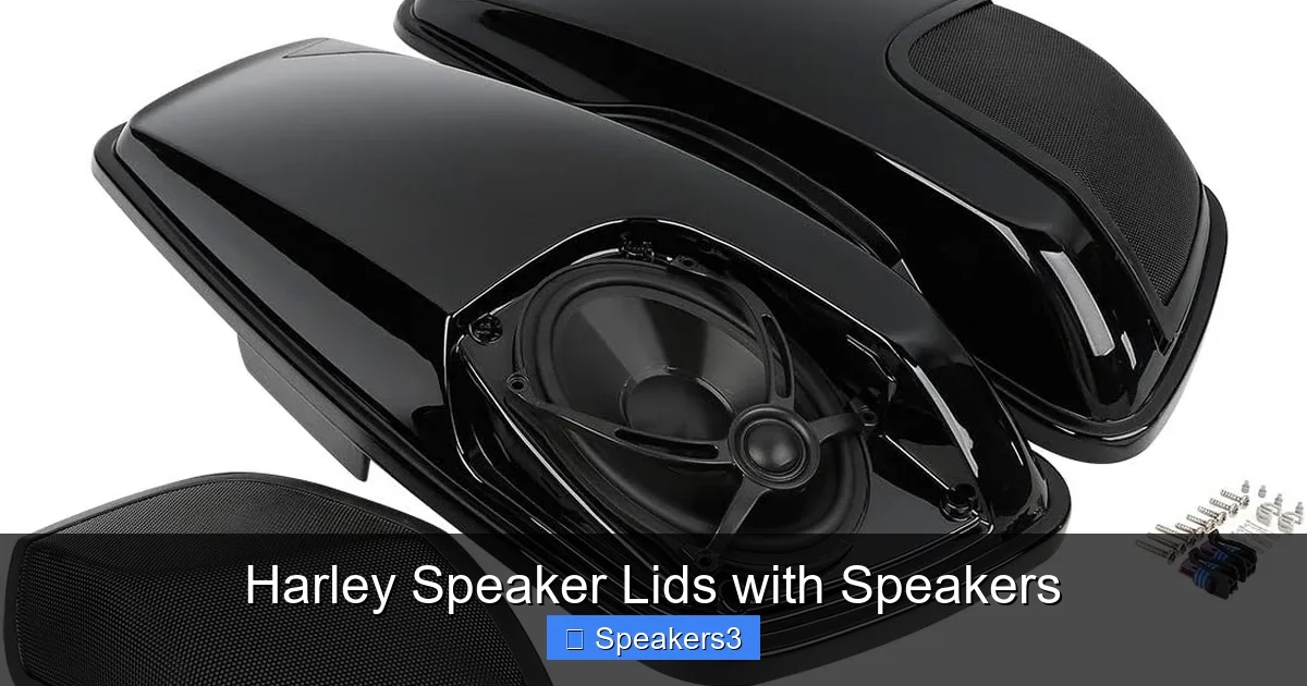 Harley Speaker Lids with Speakers