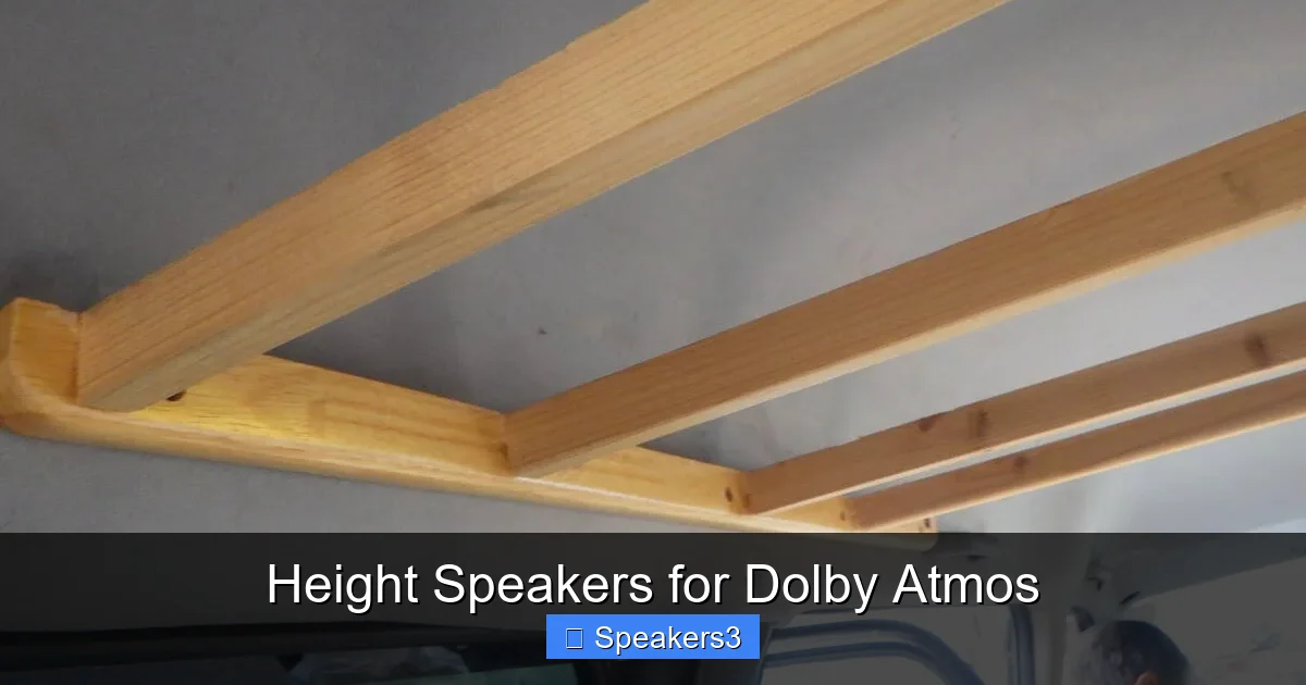 Height Speakers for Dolby Atmos
