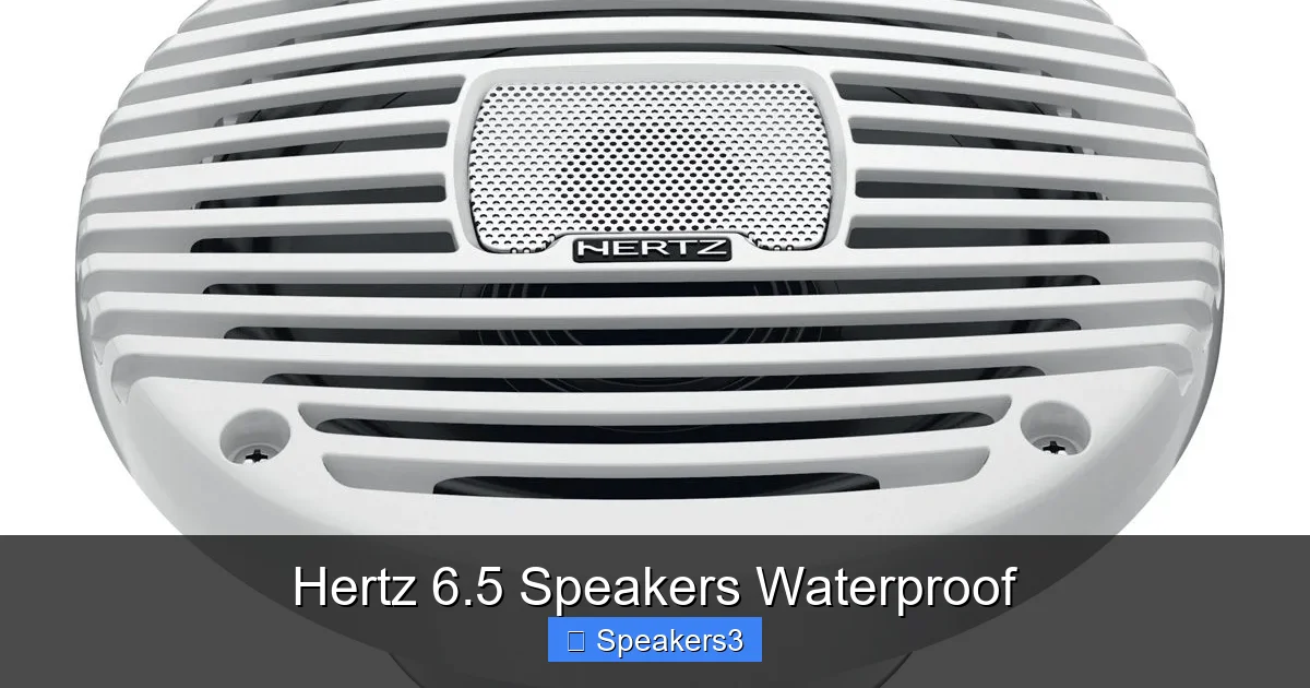 Hertz 6.5 Speakers Waterproof