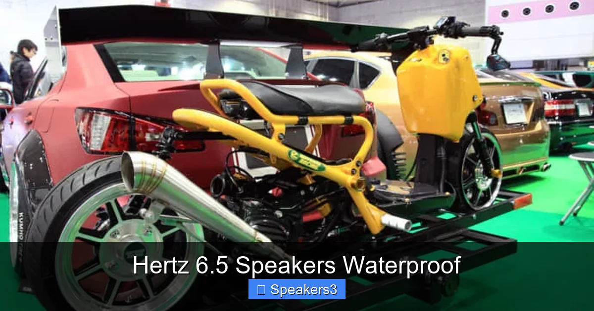 Hertz 6.5 Speakers Waterproof