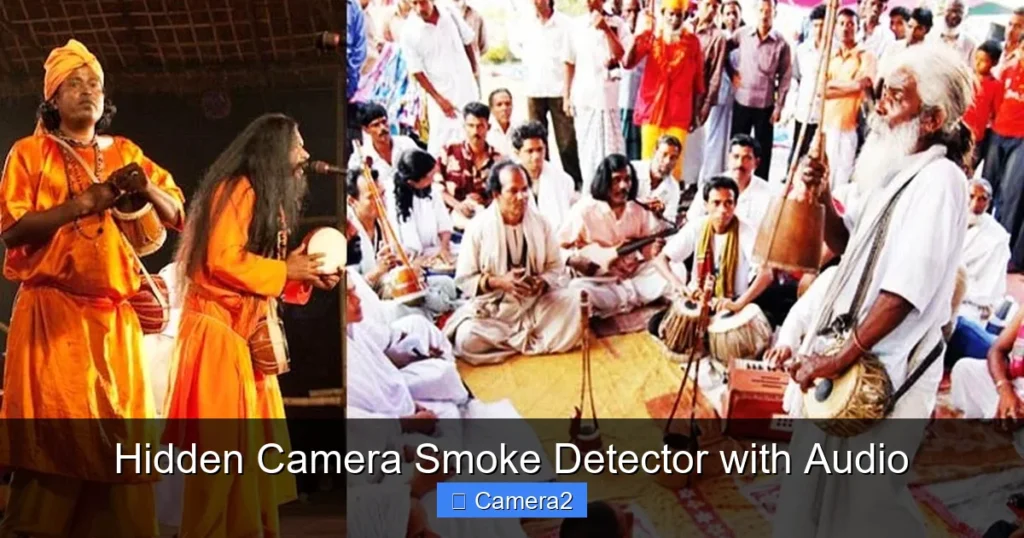 Hidden Camera Smoke Detector with Audio