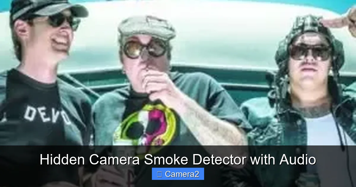 Hidden Camera Smoke Detector with Audio