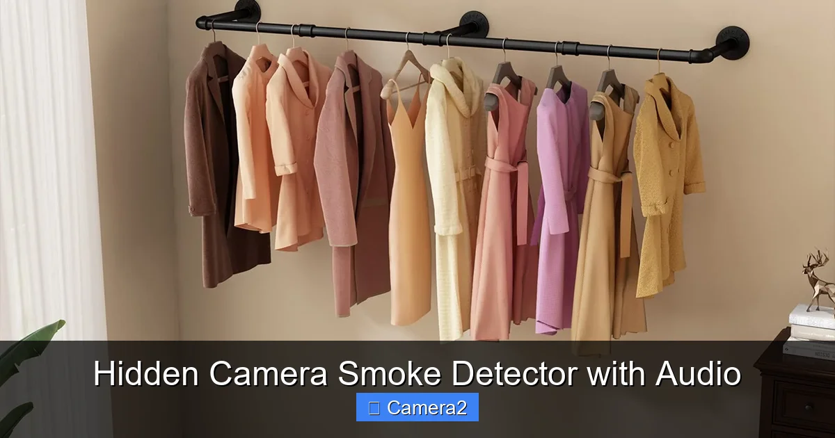 Hidden Camera Smoke Detector with Audio