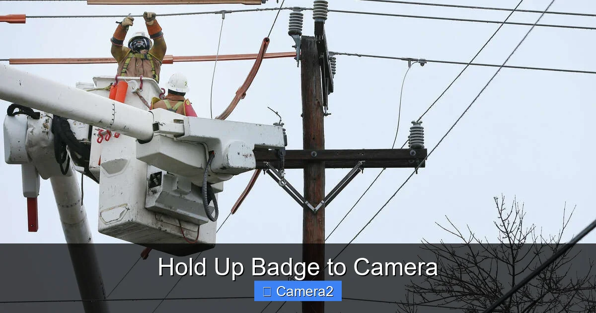 Hold Up Badge to Camera