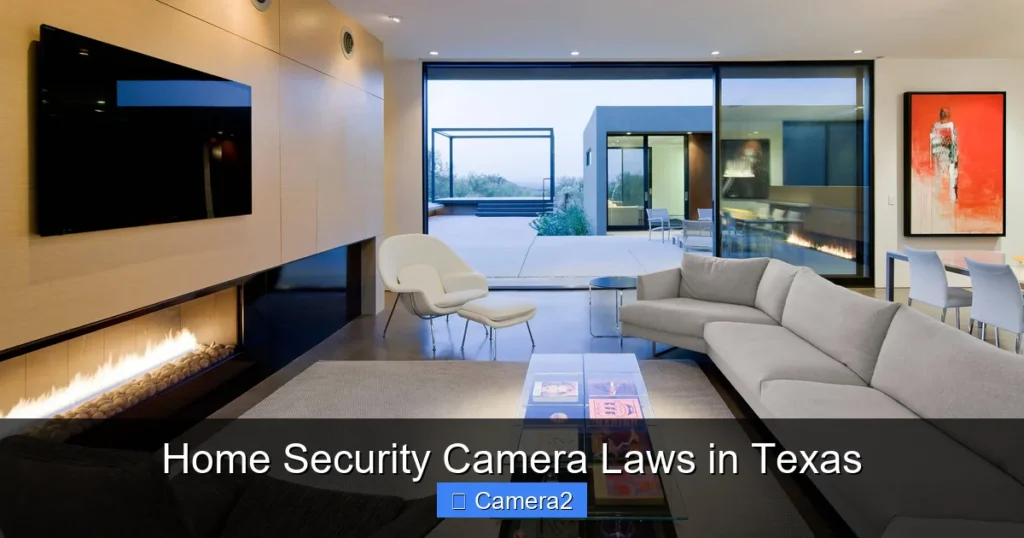 Home Security Camera Laws in Texas