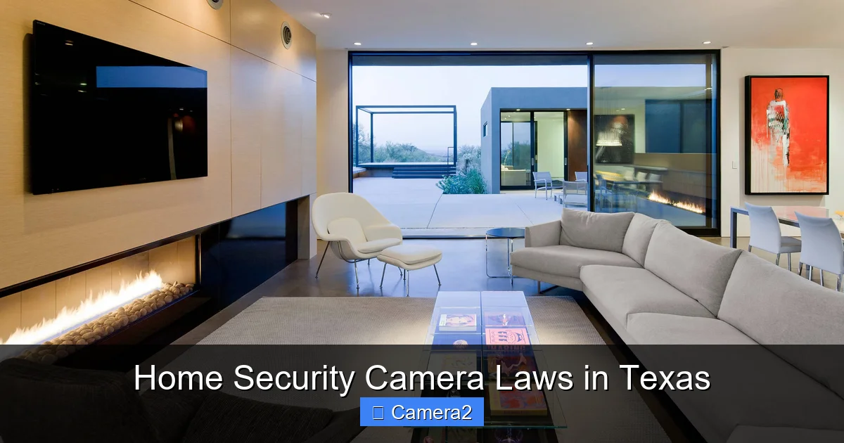 Home Security Camera Laws in Texas