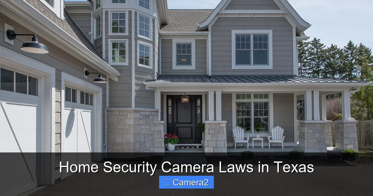 Home Security Camera Laws in Texas