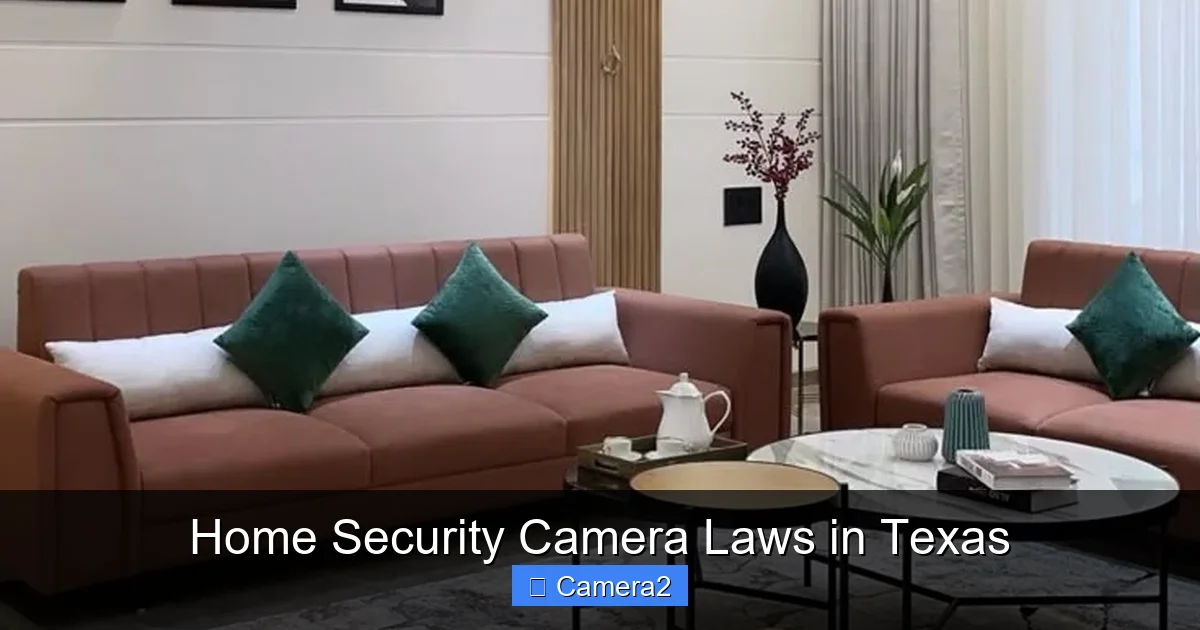 Home Security Camera Laws in Texas