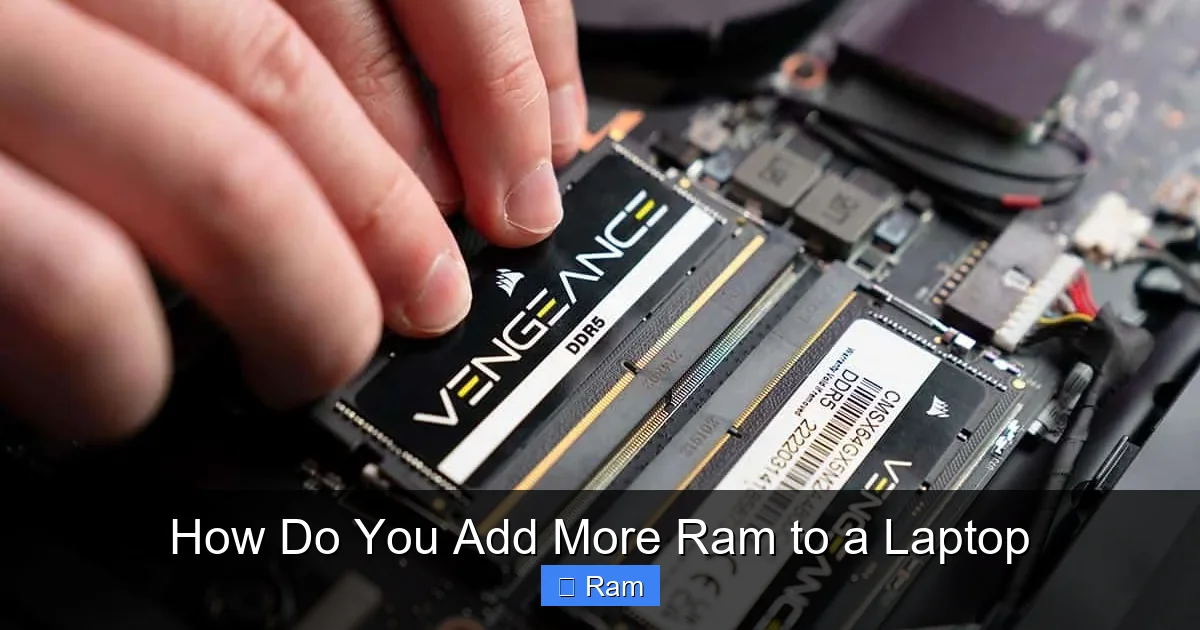 How Do You Add More Ram to a Laptop