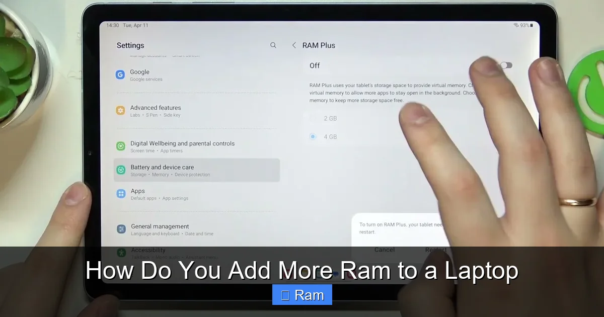 How Do You Add More Ram to a Laptop
