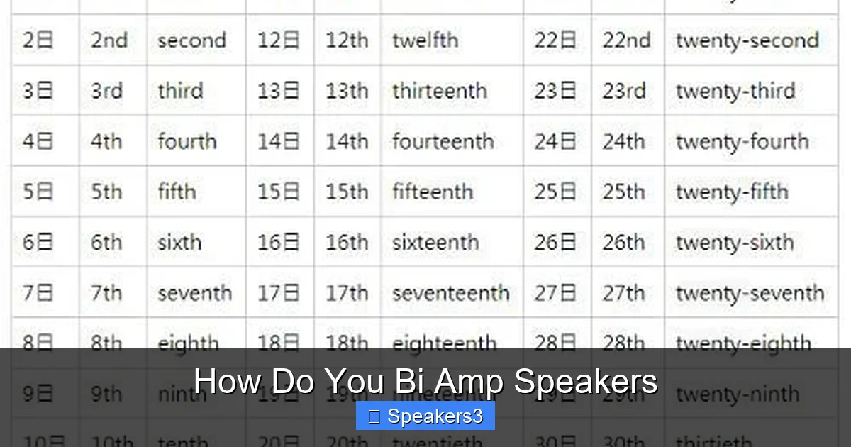 How Do You Bi Amp Speakers