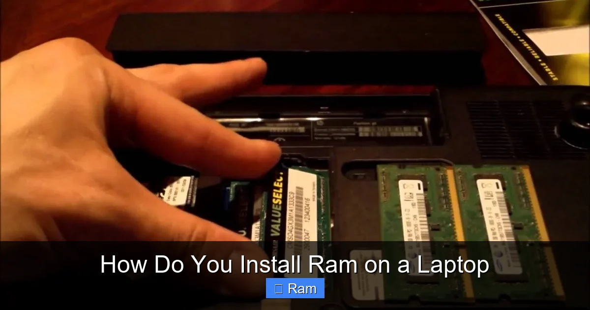 How Do You Install Ram on a Laptop