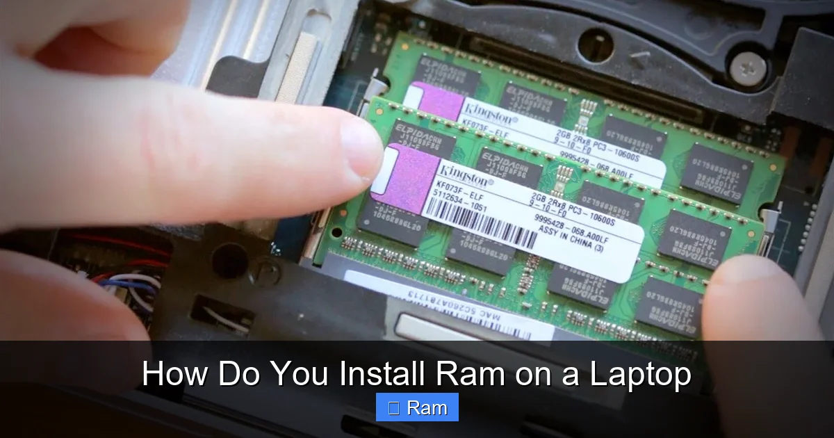 How Do You Install Ram on a Laptop