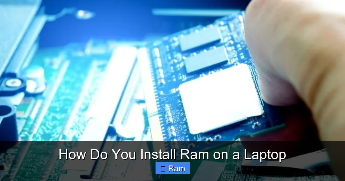 How Do You Install Ram on a Laptop