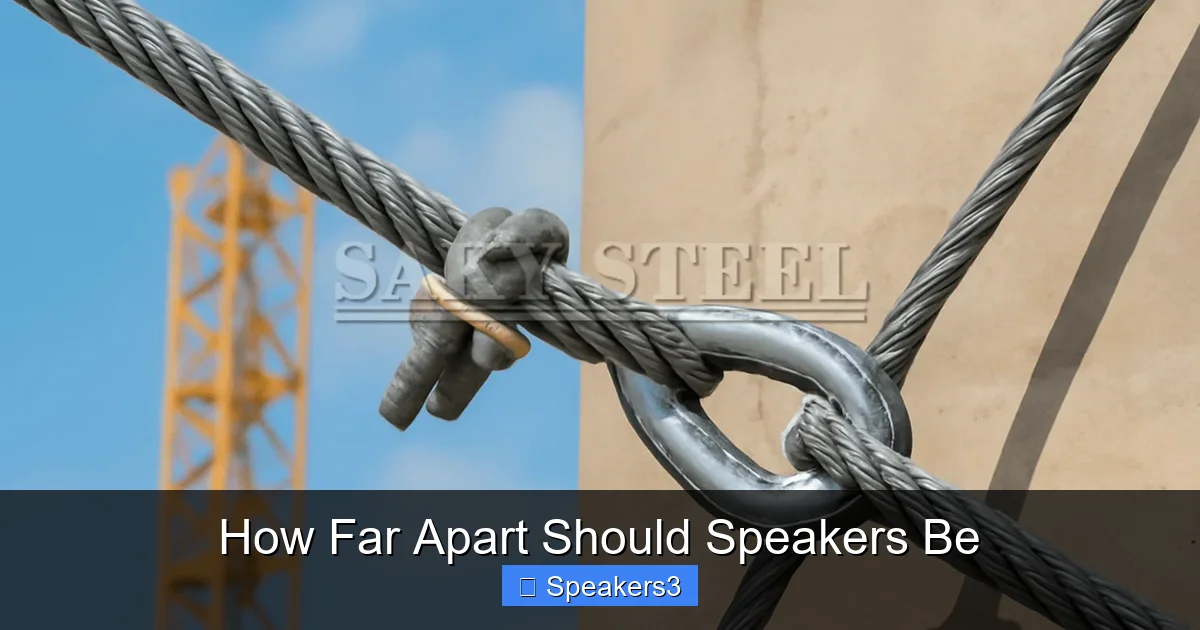 How Far Apart Should Speakers Be