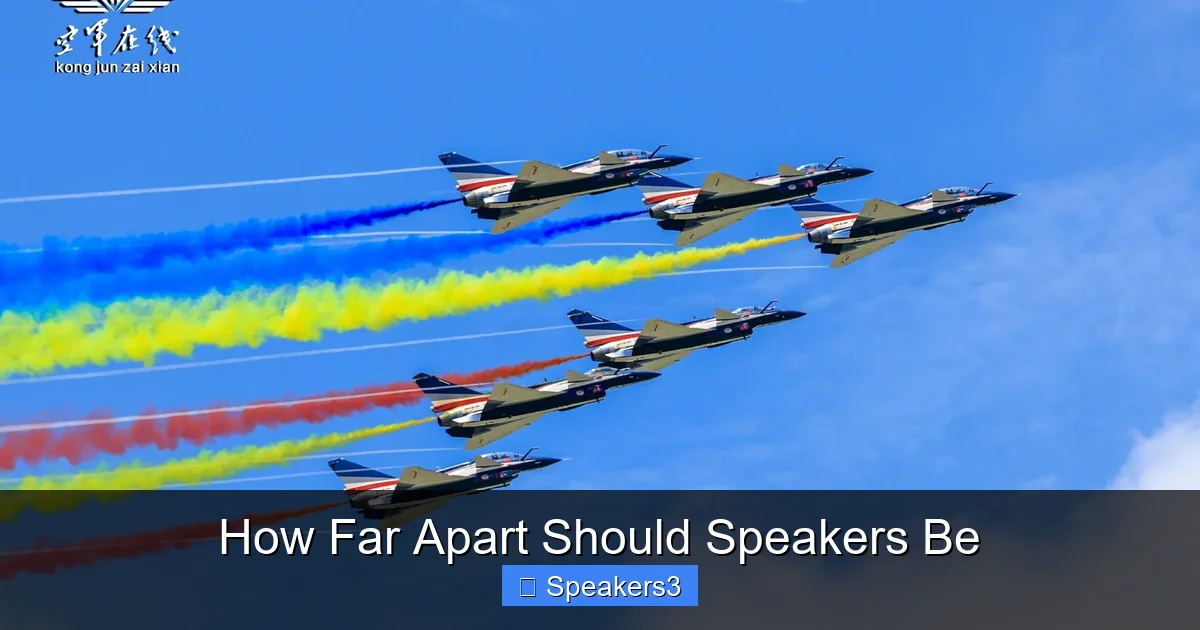 How Far Apart Should Speakers Be
