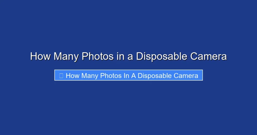 How Many Photos in a Disposable Camera