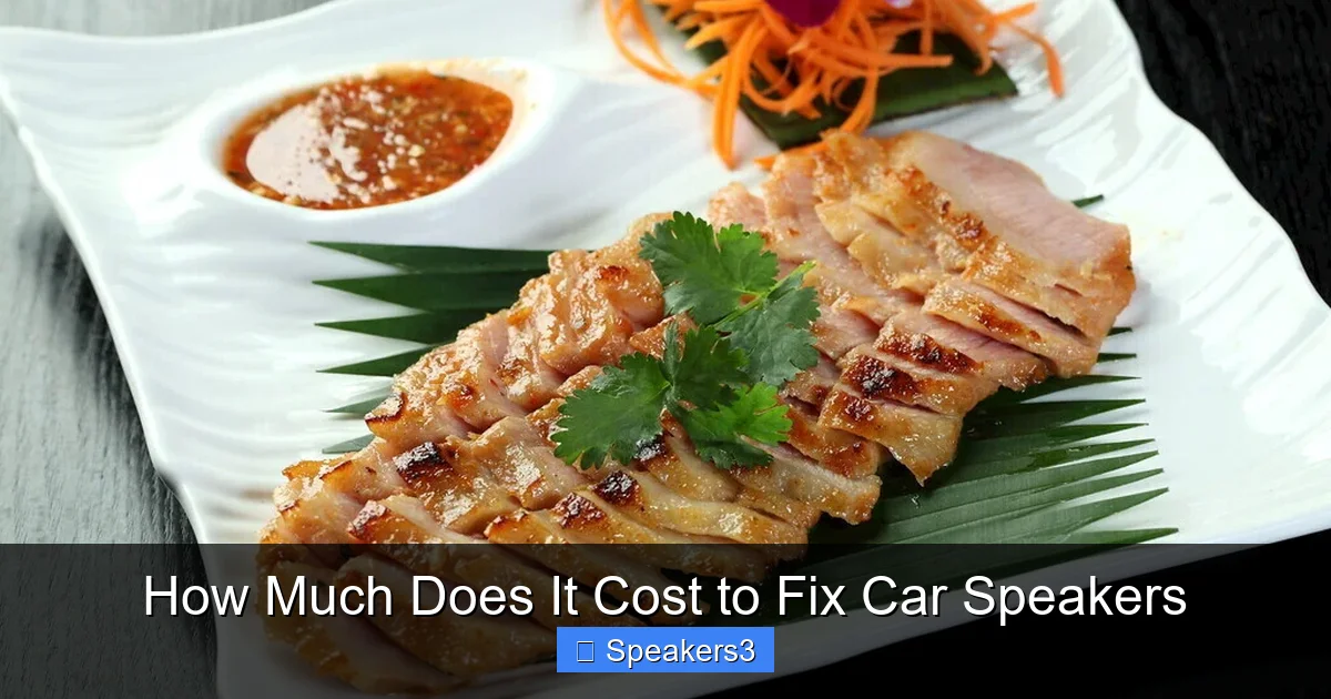 How Much Does It Cost to Fix Car Speakers