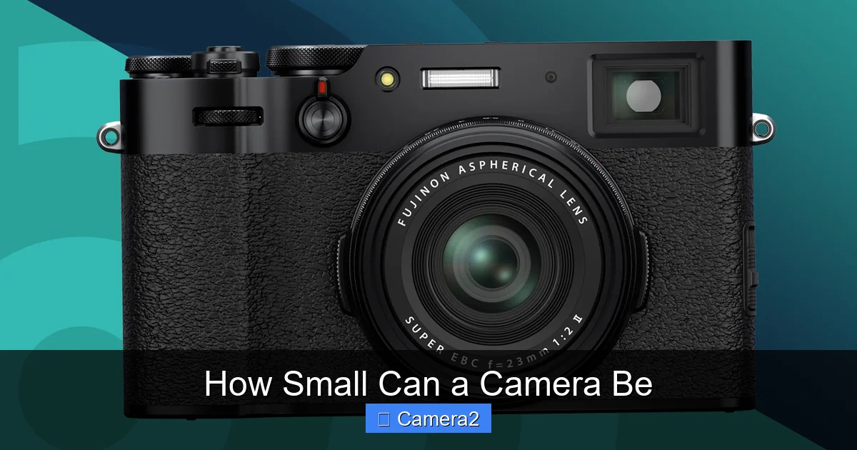 How Small Can a Camera Be