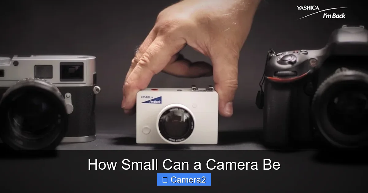 How Small Can a Camera Be