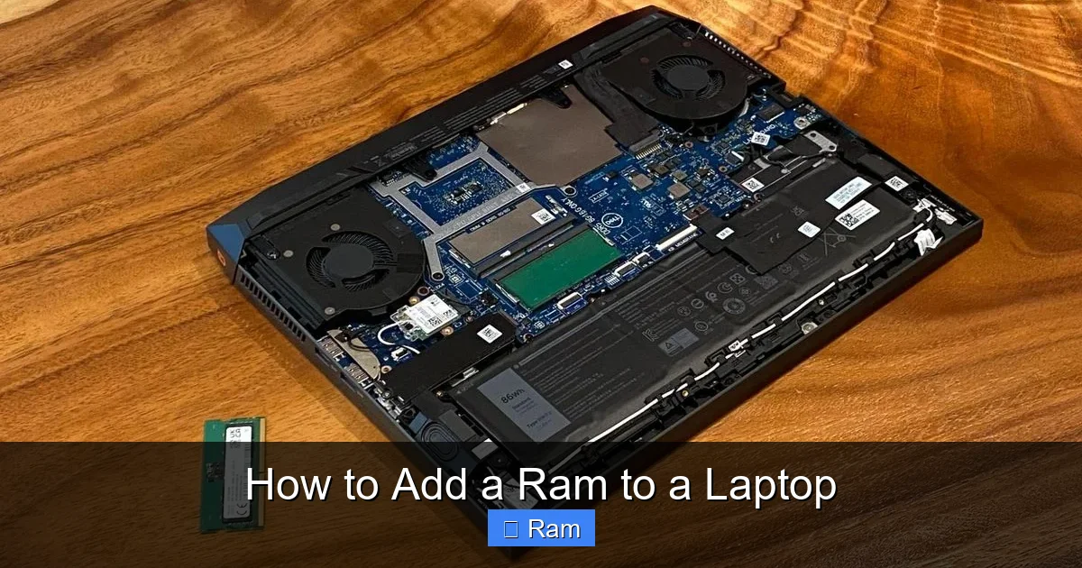 How to Add a Ram to a Laptop