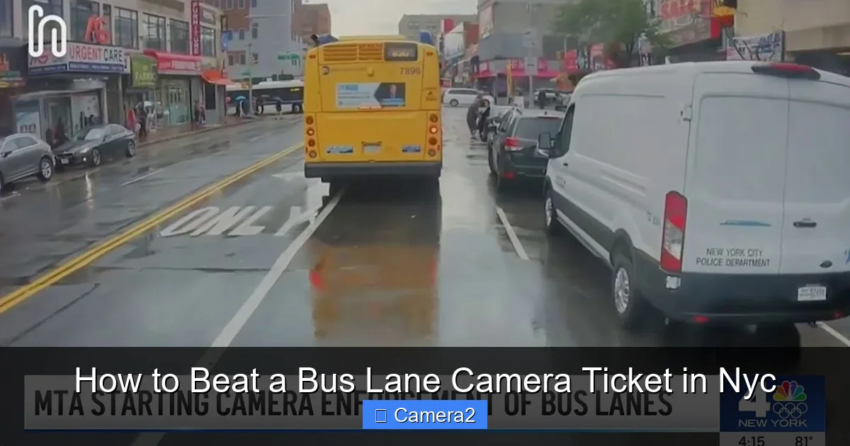 How to Beat a Bus Lane Camera Ticket in Nyc