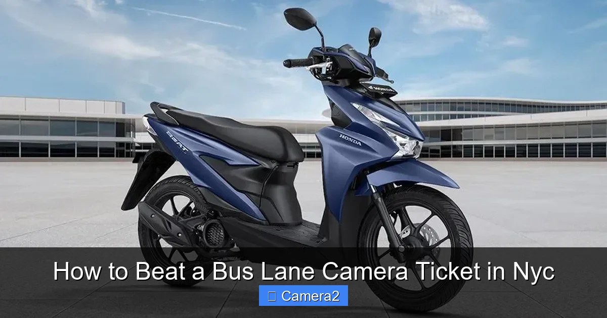 How to Beat a Bus Lane Camera Ticket in Nyc