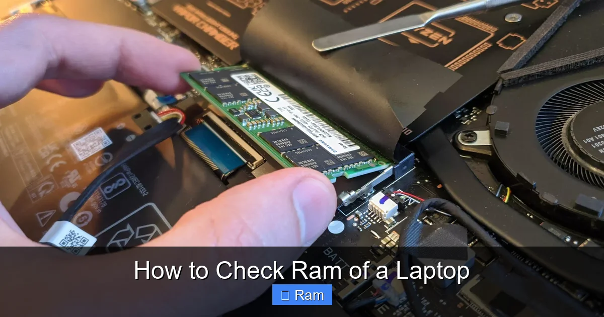 How to Check Ram of a Laptop