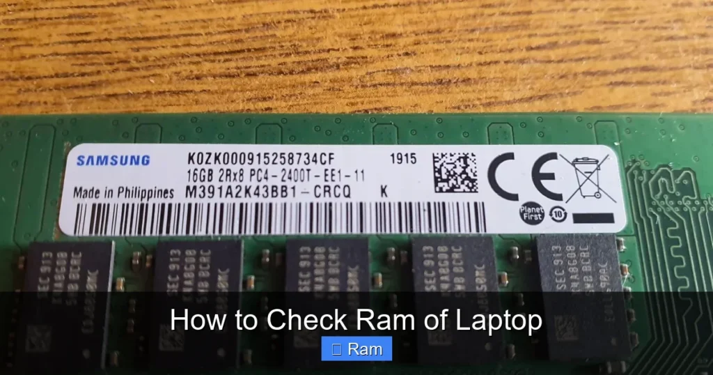 How to Check Ram of Laptop