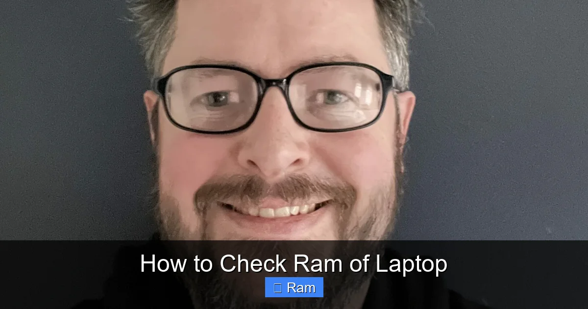 How to Check Ram of Laptop