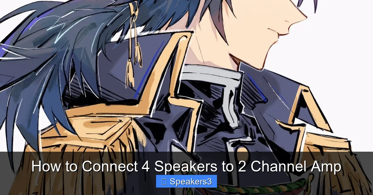 How to Connect 4 Speakers to 2 Channel Amp