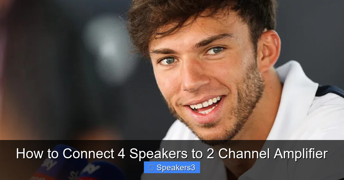 How to Connect 4 Speakers to 2 Channel Amplifier