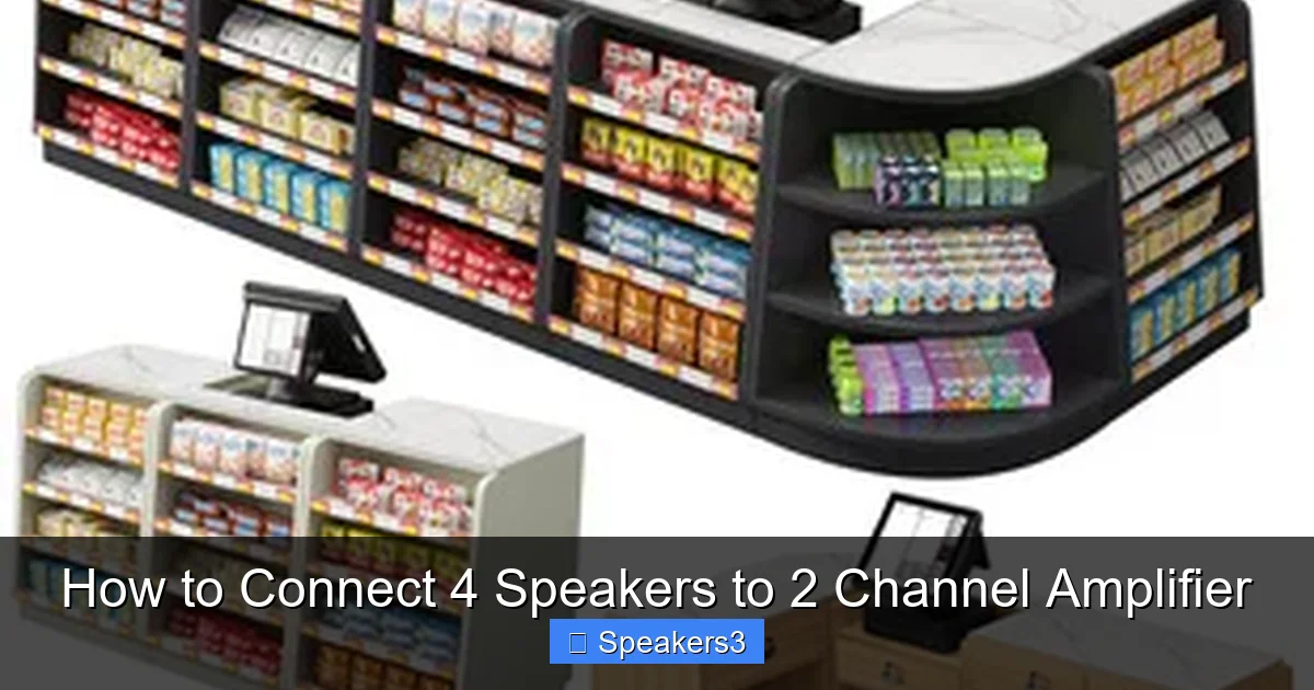 How to Connect 4 Speakers to 2 Channel Amplifier