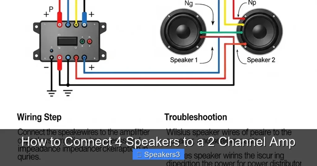 How to Connect 4 Speakers to a 2 Channel Amp