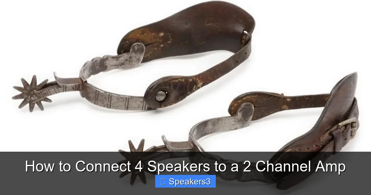 How to Connect 4 Speakers to a 2 Channel Amp