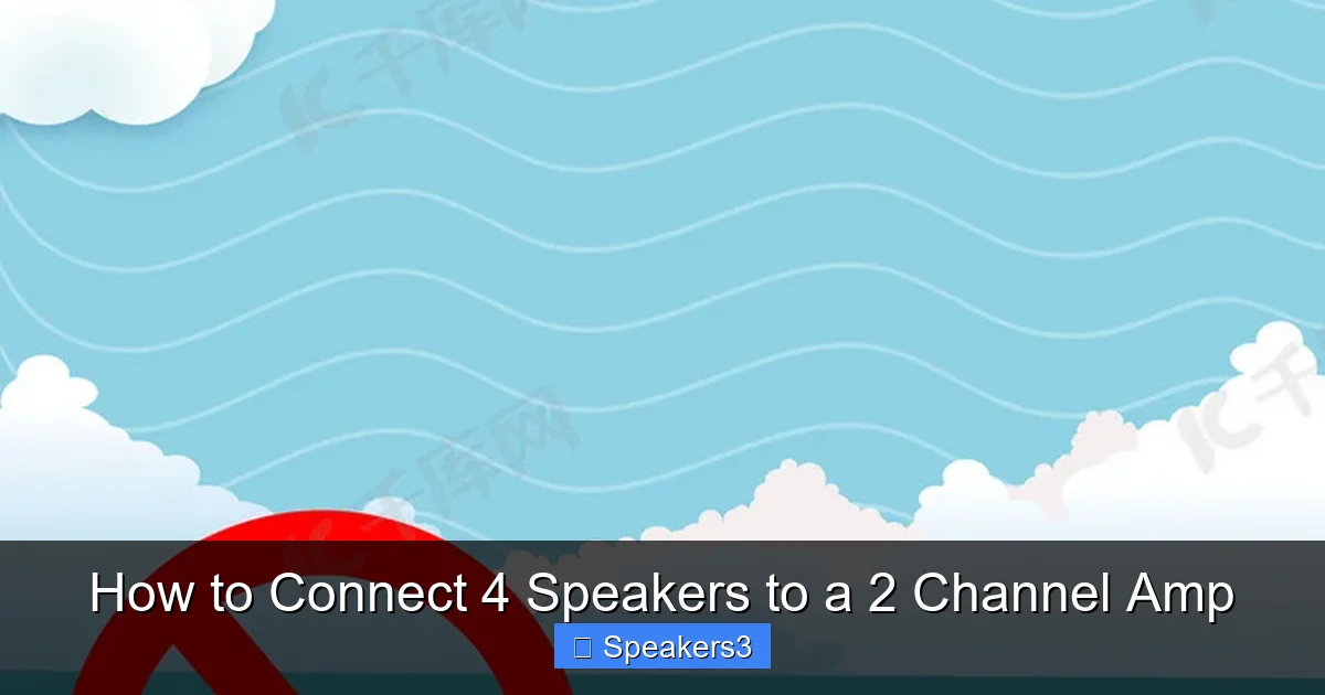 How to Connect 4 Speakers to a 2 Channel Amp