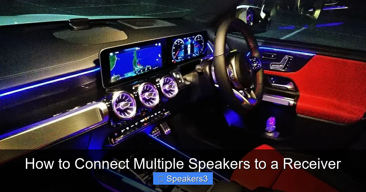 How to Connect Multiple Speakers to a Receiver