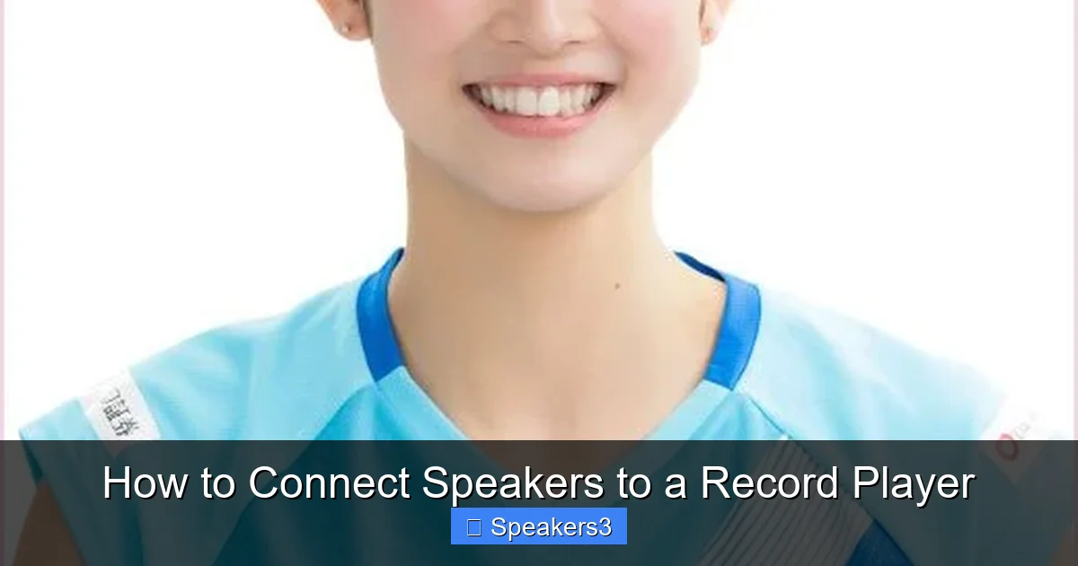 How to Connect Speakers to a Record Player