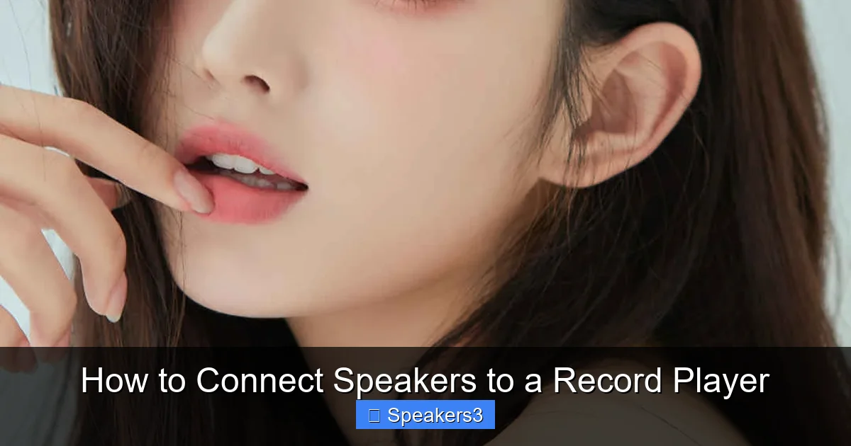 How to Connect Speakers to a Record Player