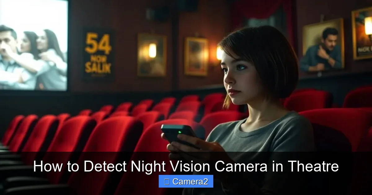 How to Detect Night Vision Camera in Theatre